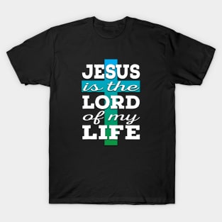 Jesus is Lord (white and blue/green) T-Shirt